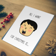 Load image into Gallery viewer, Miss Fong in Hong Kong: &quot;All I Want For Christmas Is Dim Sum&quot; Christmas Card
