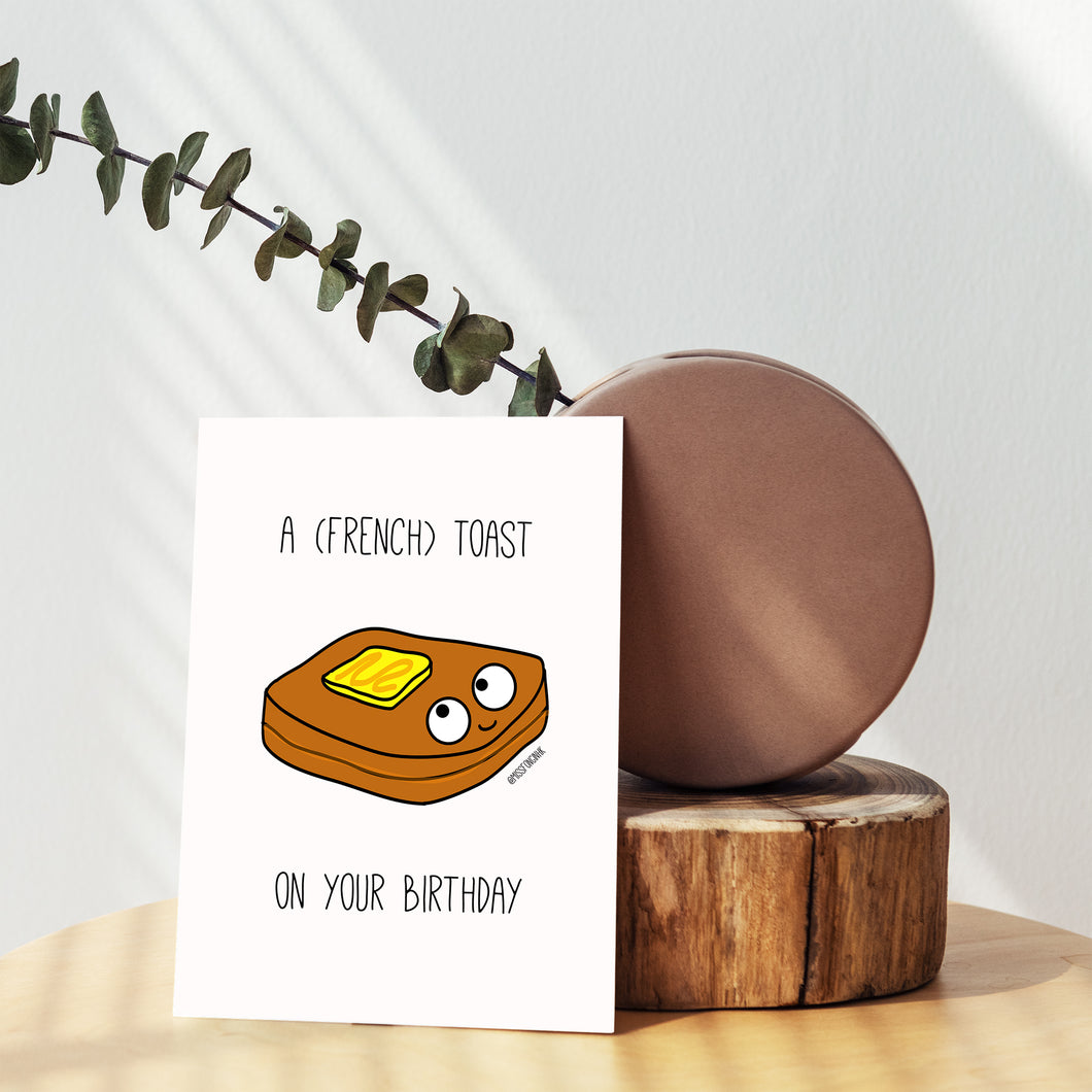 Miss Fong in Hong Kong: French Toast Birthday Card