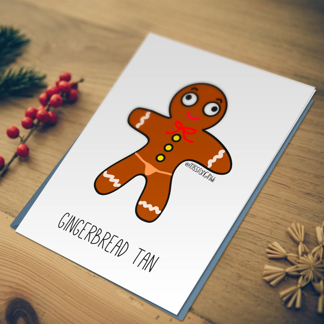 Miss Fong in Hong Kong: Gingerbread Tan Christmas Card